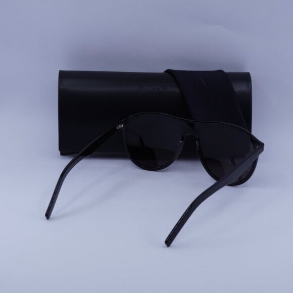 Saint Laurent SL432 SLIM 001 Aviator Sunglasses - Black - Picture 10 of 10